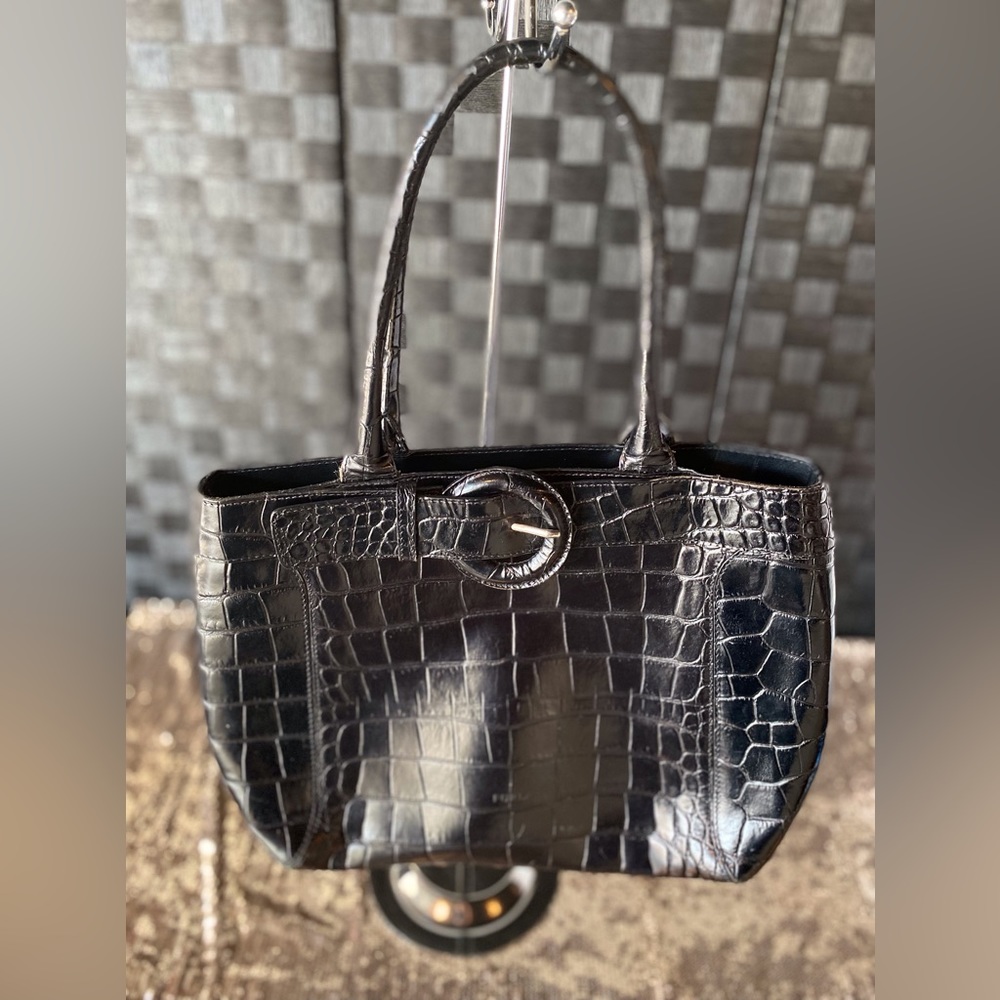 Furla Black Embossed Bag - Picture 5 of 15